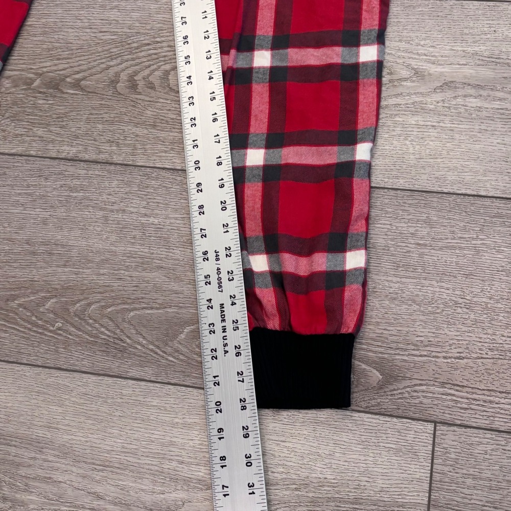 Dixxon Flannel Co Pajama Pants Mens Medium Red Plaid Jogger Lounge Sleepwear - Picture 6 of 8